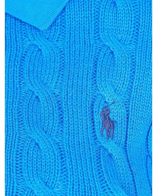 Polo Ralph Lauren Blue Long Sleeves Polo Shirt