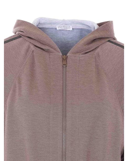 Brunello Cucinelli Purple Mauve Sweatshirt