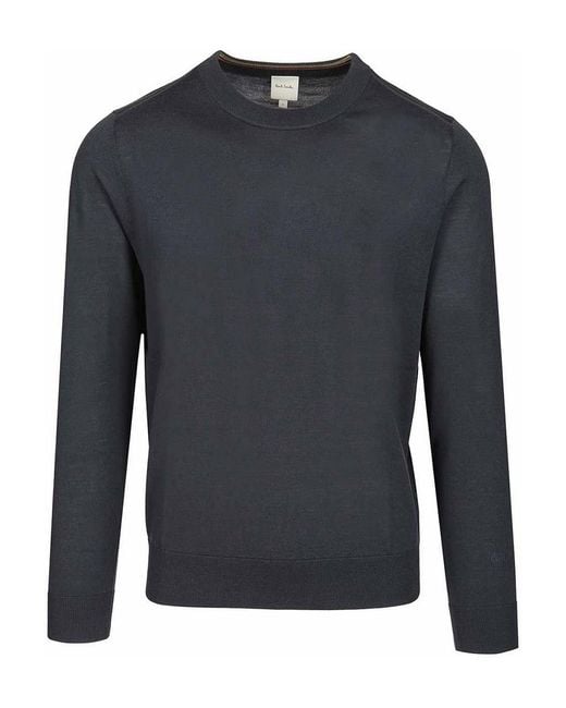 Paul Smith Blue Crew Neck Sweater for men
