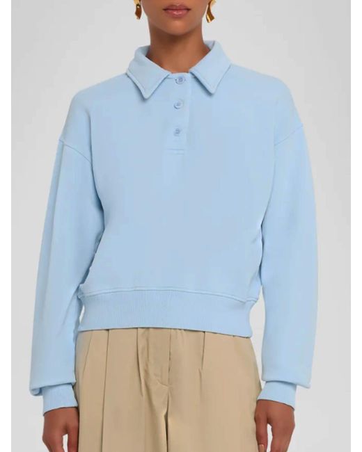 J.W. Anderson Blue Polo Shirt With Logo