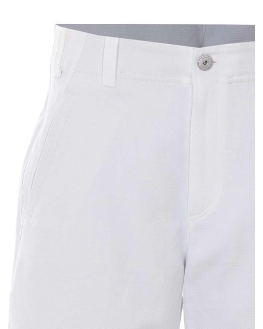 Brunello Cucinelli White Denim Jeans