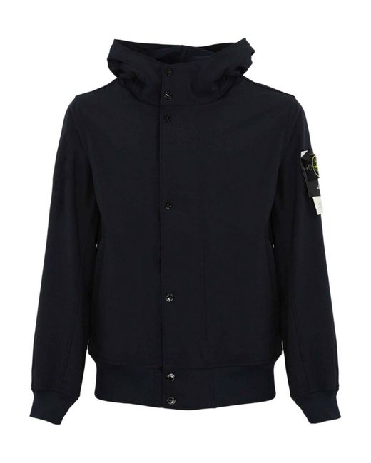 Stone Island Blue Light Soft Shell Jacket 4100090 for men