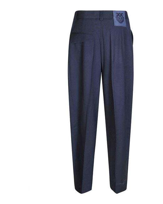 Pinko Blue Balbino Diagonal Trousers