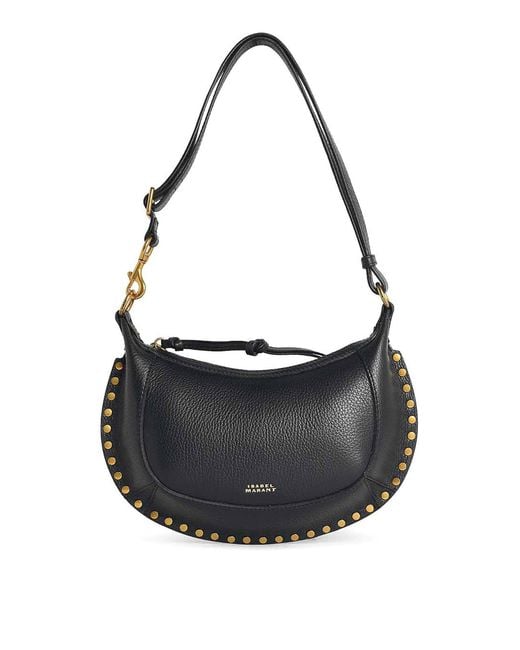 Isabel Marant Black Shoulder Bag 'Oskan Moon'