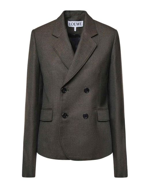 Loewe Black Double Breasted Jacket