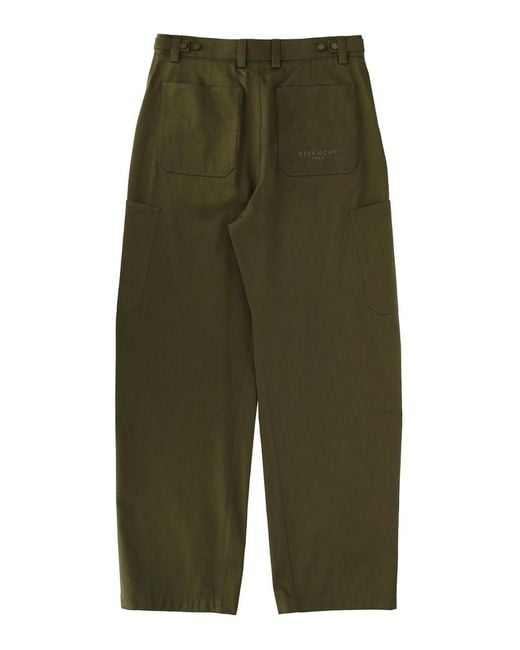 Givenchy Green Couture Seam Pants for men