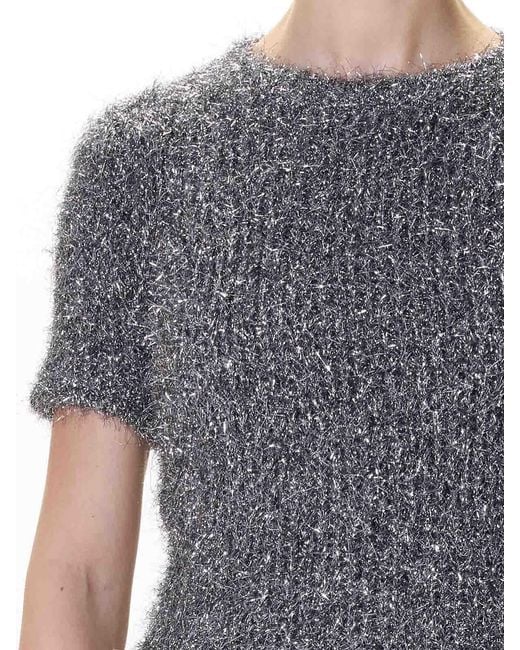 Moschino Gray Holidays Short Sleeve Shirt