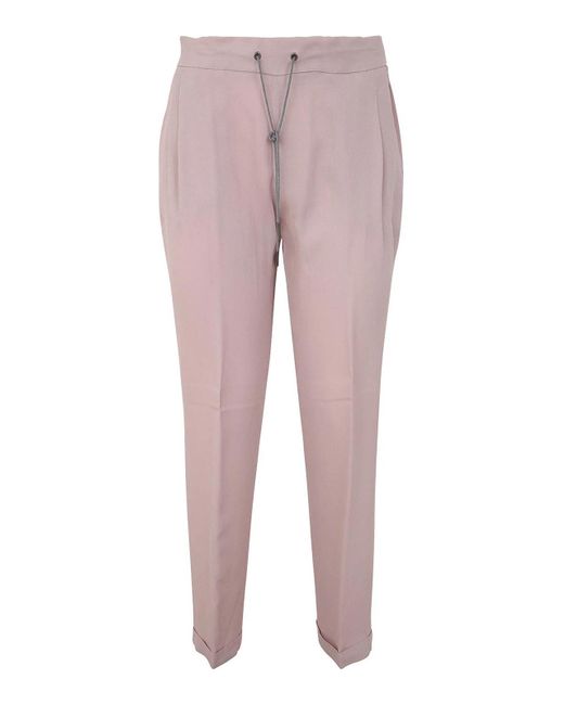 Fabiana Filippi Pink Regular Trousers