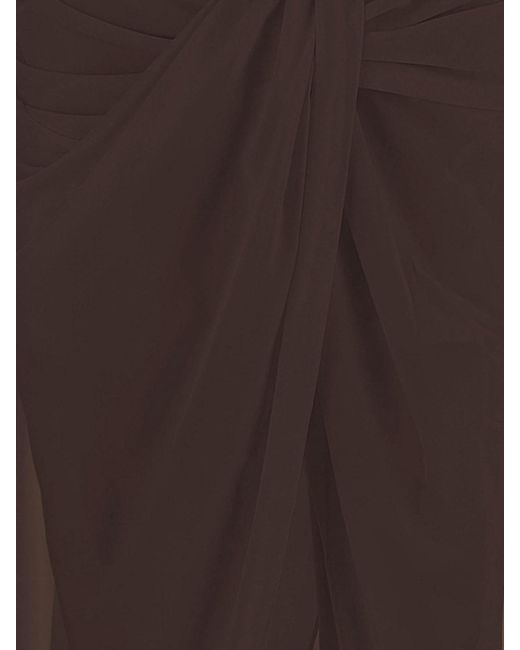 Jacquemus Brown The Jupe Pareo