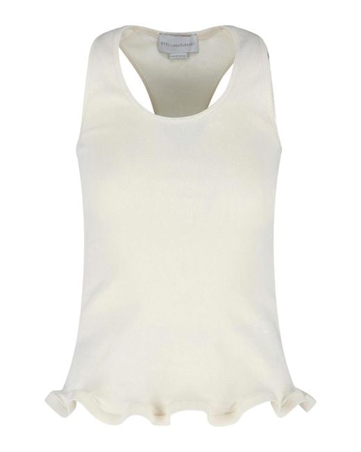 Stella McCartney White Cotton Tank Top