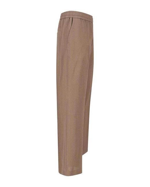 Golden Goose Deluxe Brand Brown Virgin Wool Sports Trousers for men
