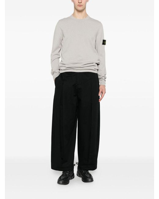 Stone Island White Knitwear Crewneck for men