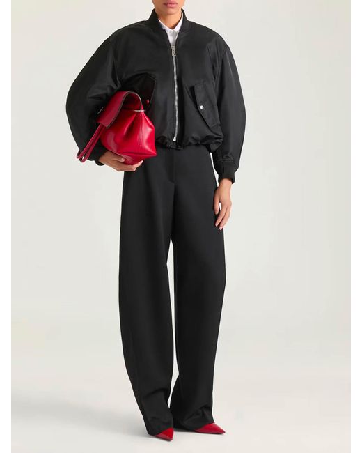 Givenchy Black Cropped Cocoon Bomber