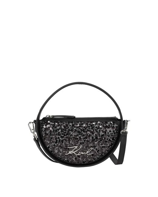 Karl Lagerfeld Black K/Autograph Top Handle