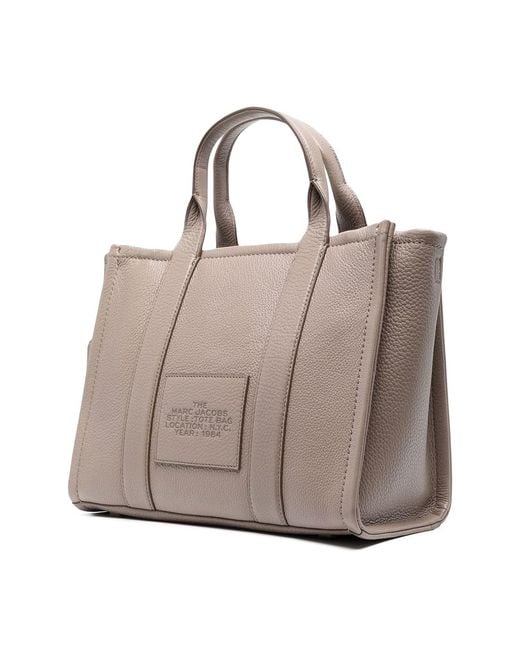 Marc Jacobs Multicolor Beige The Tote Bag Small Leather Bag
