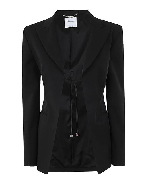 Blumarine Black Single Breasted Jacket