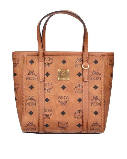 MCM Brown Mini Toni Tote Bag