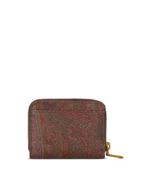 Etro Brown Portfolio Pegaso Small Marrone