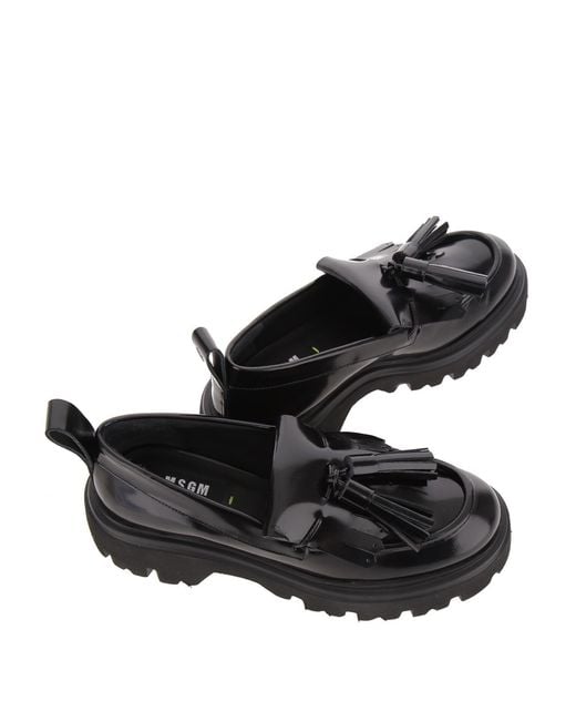 MSGM Black Loafers