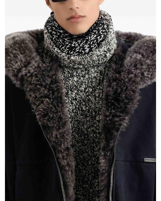 Dolce & Gabbana Blue Hooded Sweatshirt for men