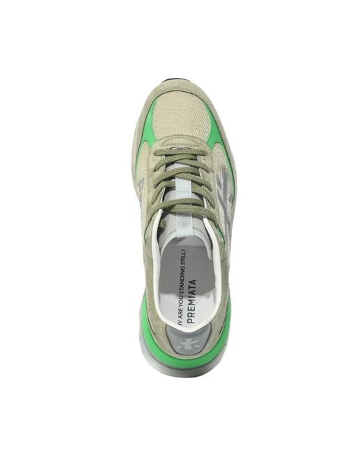 Premiata Green Moerun 8076 Sneakers for men