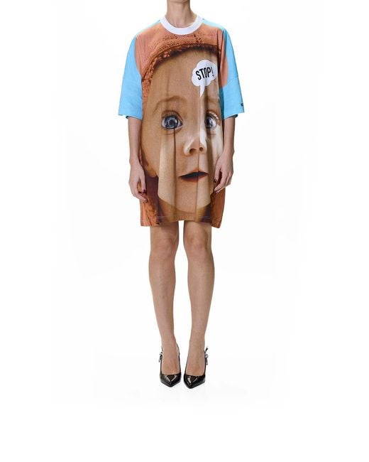 Moschino Multicolor Abito Stop