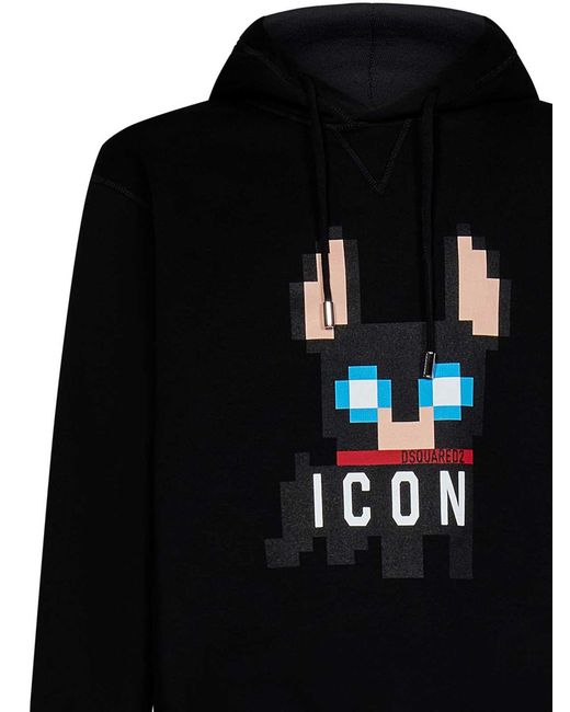 DSquared² Black Sweatshirt for men