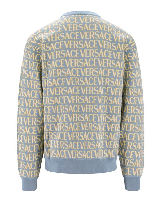Versace Gray Round Neck for men