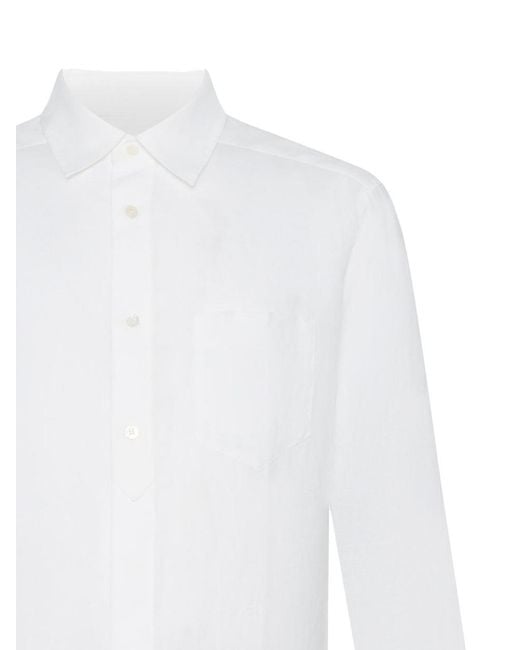 Jacob Cohen White Linen Shirt for men