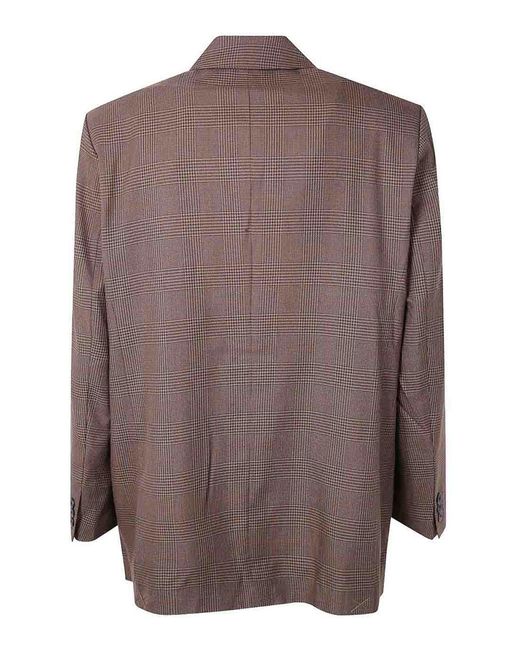 Les Deux Brown James Houndstooth Check Blazer for men