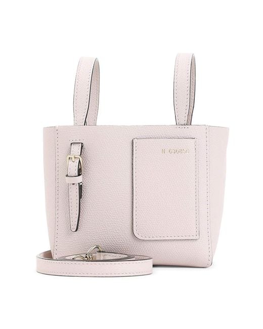 Valextra Pink Bucket Mini Shoulder Bag