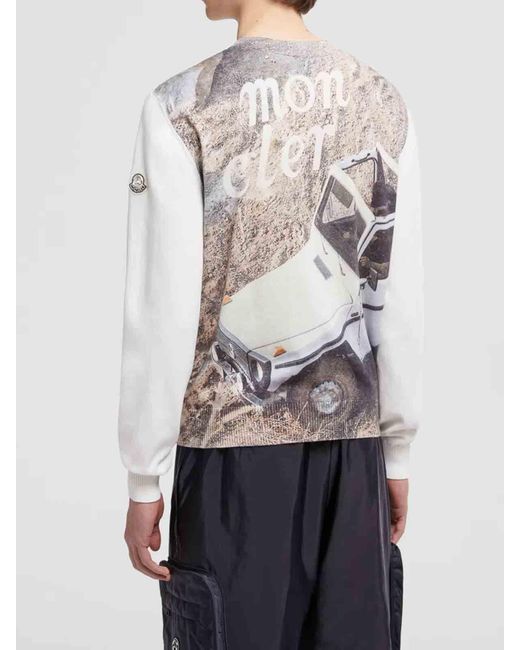 Moncler White X Mercedes-Benz By Nigo Crew-Neck Jumper for men
