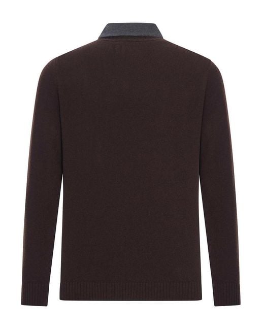 Roberto Collina Brown Cotton Piquet Polo Shirt for men