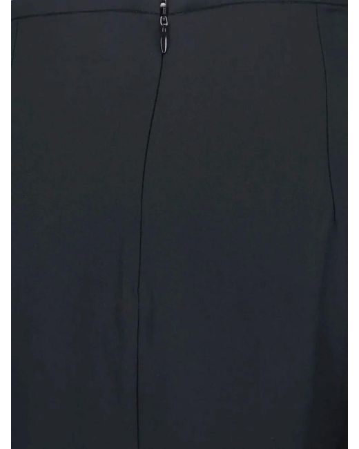Aspesi Blue Classic Skirt With Silhouette