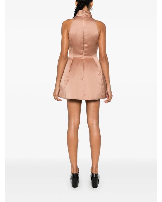 Marni Pink Duchess Satin Mini Dress