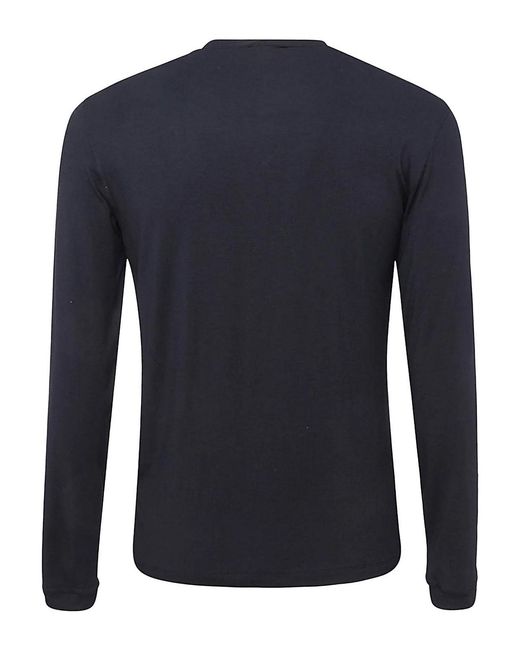 Giorgio Armani Blue Viscose Blent T-Shirt for men