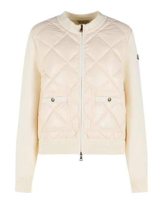 Moncler Natural Tricot' Cotton Cardigan