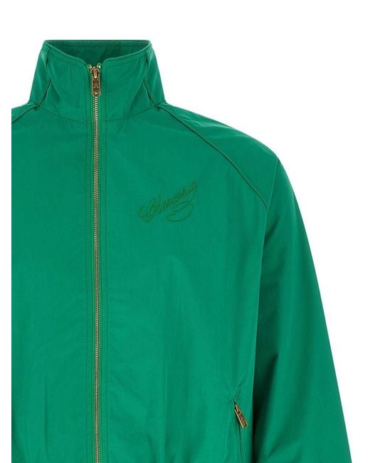 Willy Chavarria Green Ruff Rider Track Jacket for men