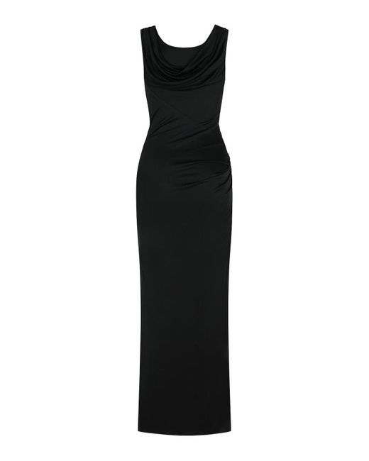 Versace Black Viscose Dress