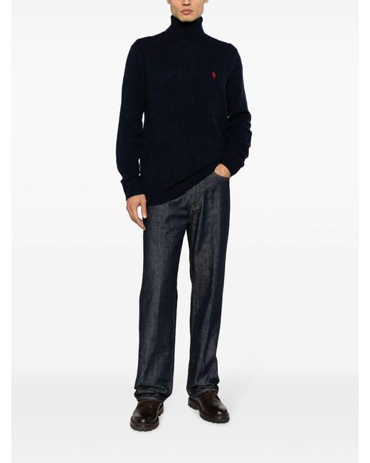 Polo Ralph Lauren Blue Crew Neck Jumper for men