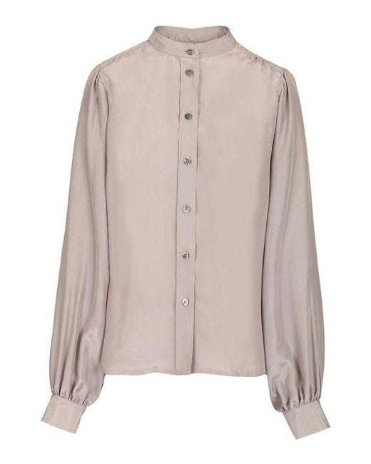 Grifoni Gray Silk Shirt
