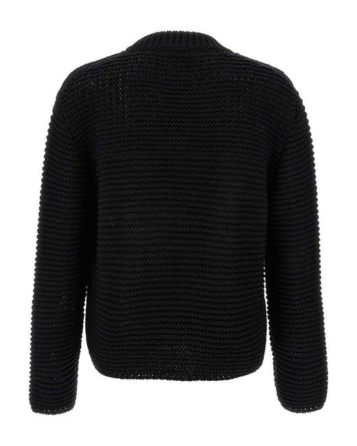 McQueen Black Logo Sweater for men