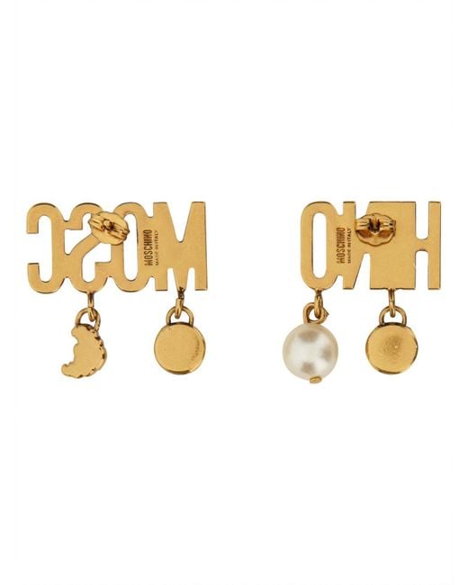 Moschino Metallic Earrings