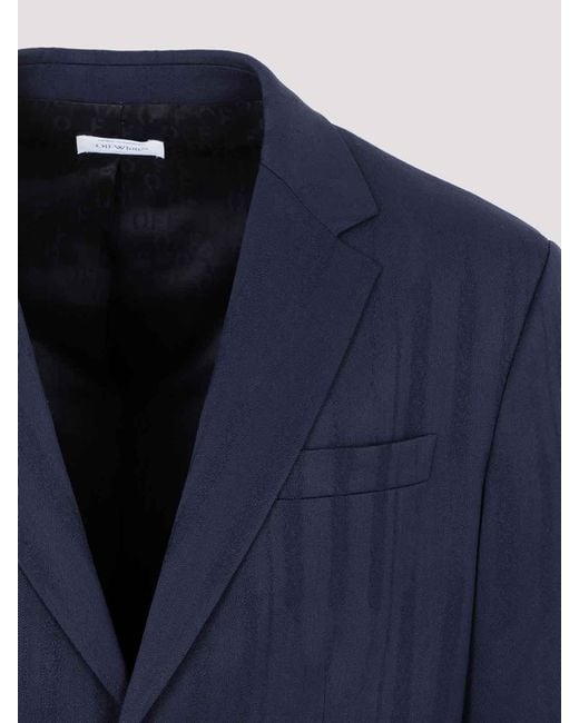 Off-White c/o Virgil Abloh Blue Shibori Relaxed Jacket for men