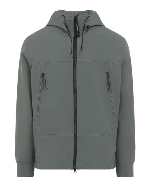 C P Company Gray Cp Company Shell-R Goggle Jacket for men