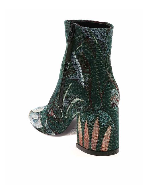 KENZO Green Daria Ankle Boots