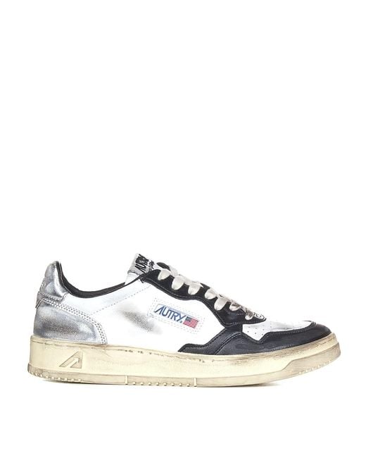 Autry White Leather Sneakers for men