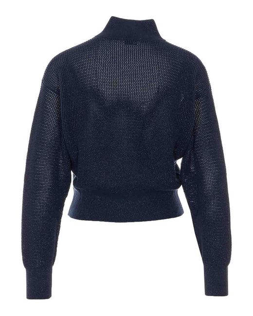 Brunello Cucinelli Blue Cadigan