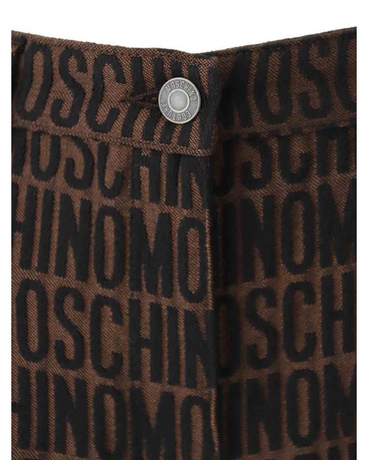 Moschino Gray Logo Pants