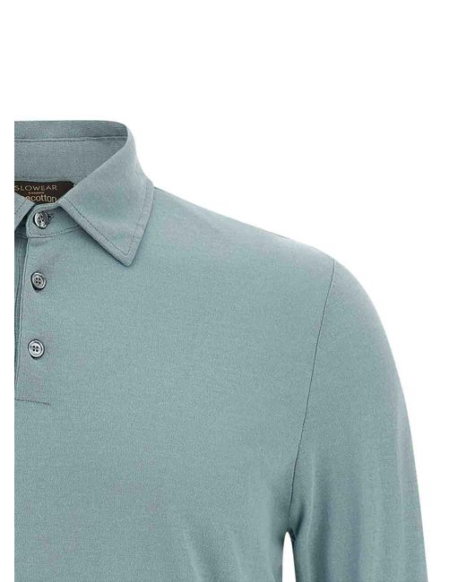 Zanone Green Ice Cotton Polo Shirt for men
